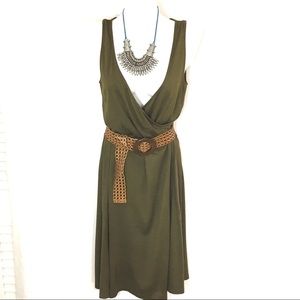 Ralph Lauren Premium Silk Sleeveless Pull-on Large Dress